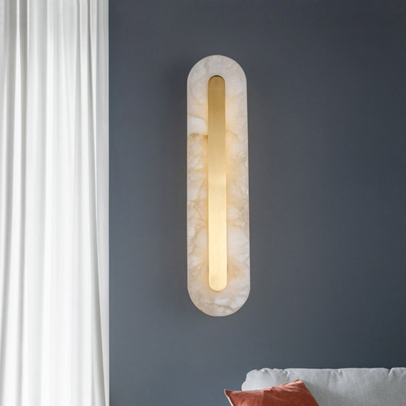 Single Modern Golden Wall Mounted Sconce LED Shaded Wall Light for Foyer