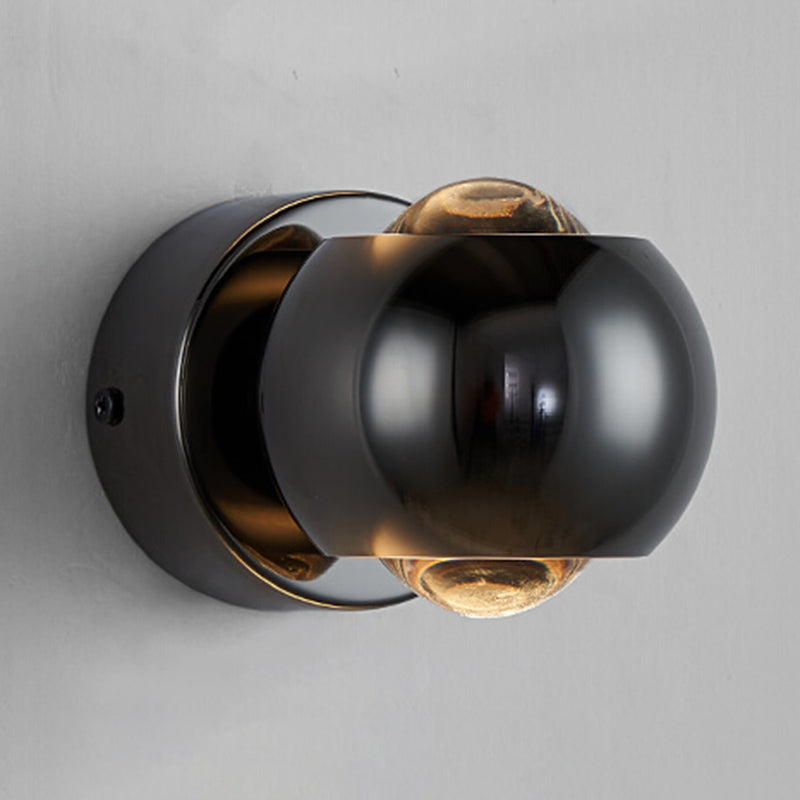 Modernism Wall Sconce Spherical Sconce Lighting with Metal for Bedroom