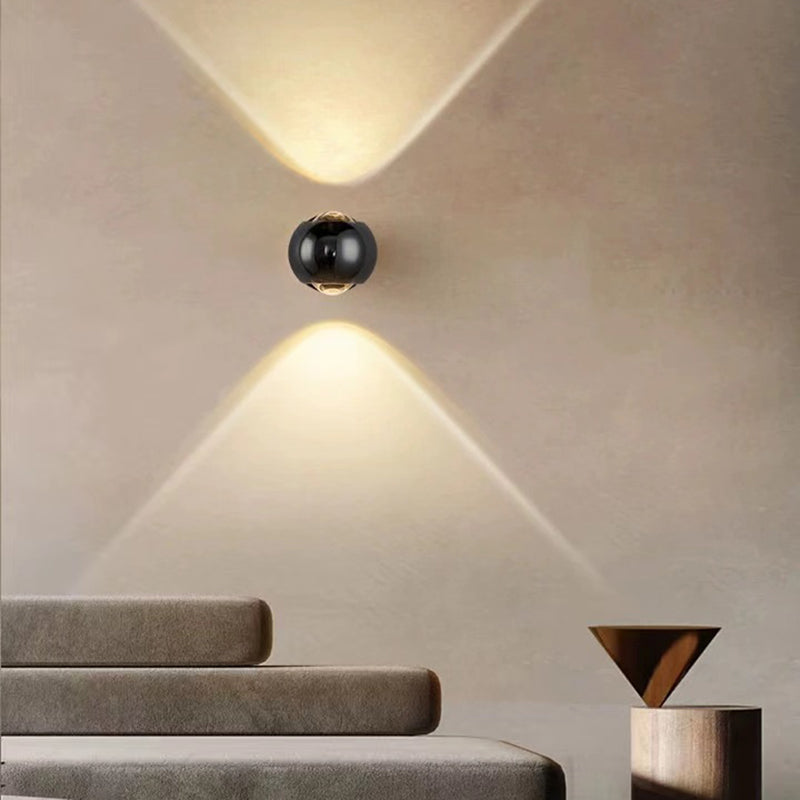 Modernism Wall Sconce Spherical Sconce Lighting with Metal for Bedroom