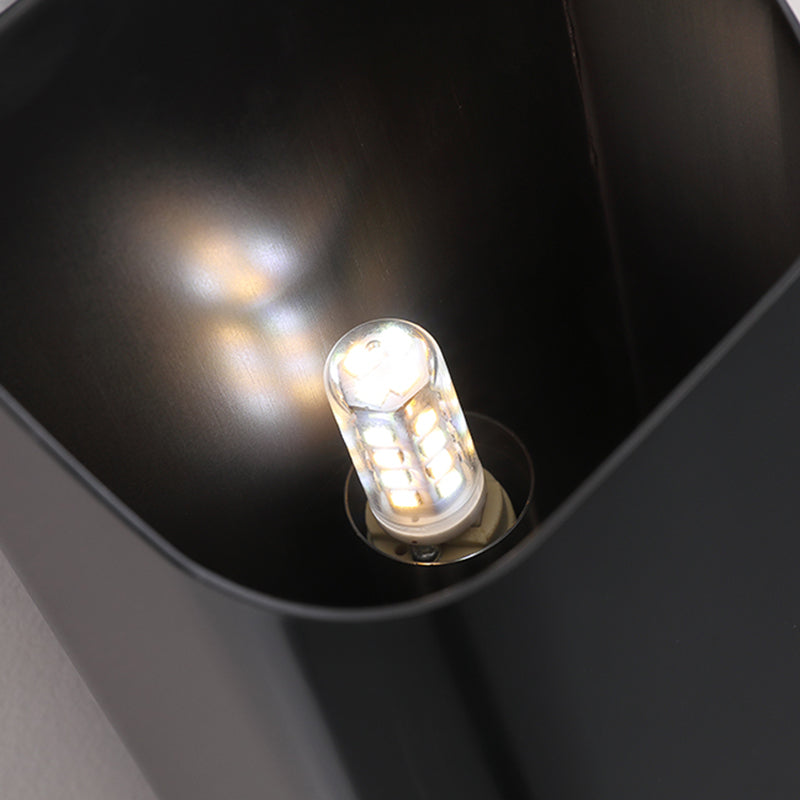 Modernism Wall Sconce Black Sconce Lighting with Copper for Hallway