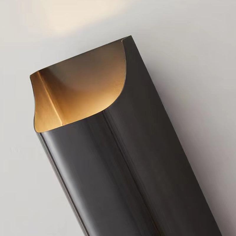 Modernism Wall Sconce Black Sconce Lighting with Copper for Hallway