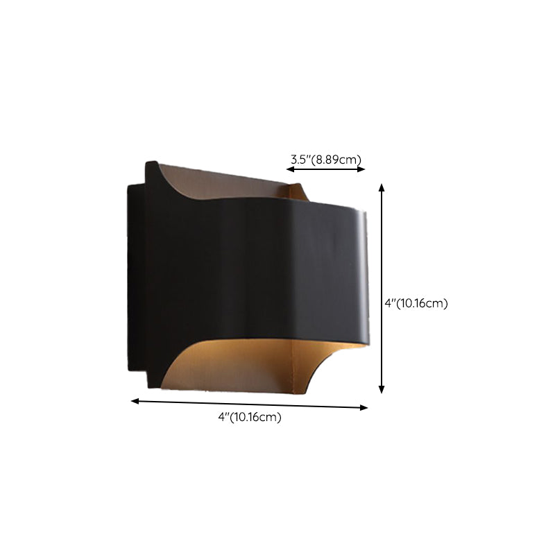 Modernism Wall Sconce Black Sconce Lighting with Copper for Hallway