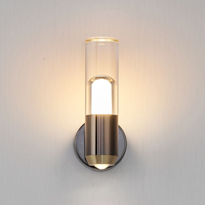 Modernism Wall Sconce Cylinder Sconce Lighting with Metal for Bedroom