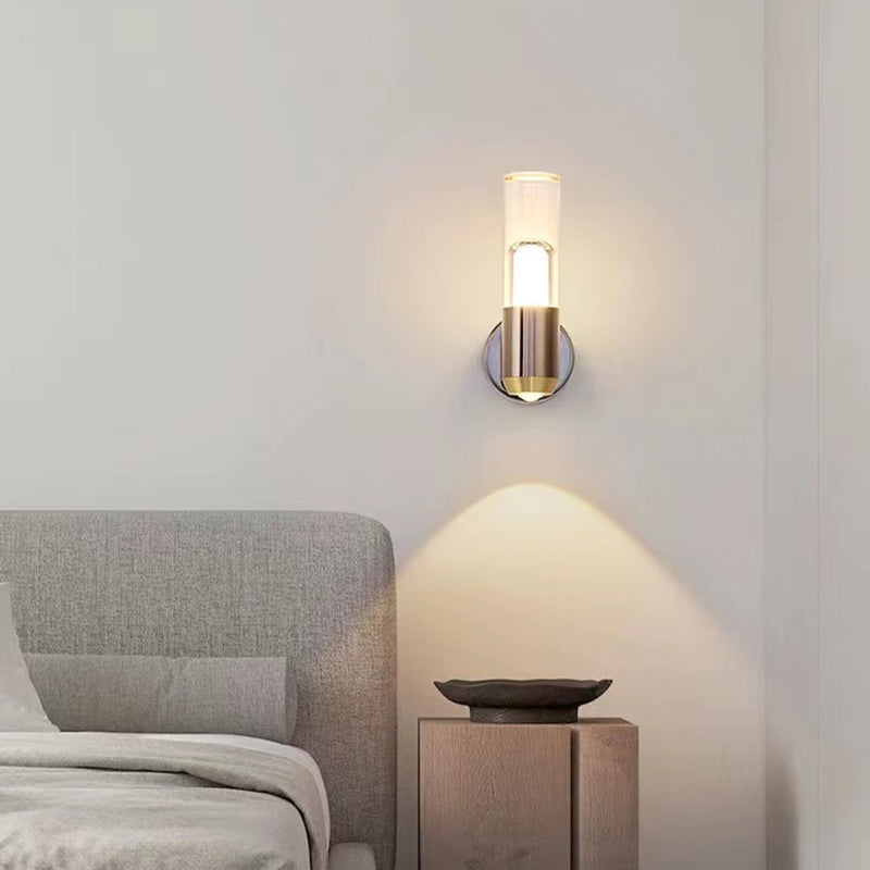 Modernism Wall Sconce Cylinder Sconce Lighting with Metal for Bedroom