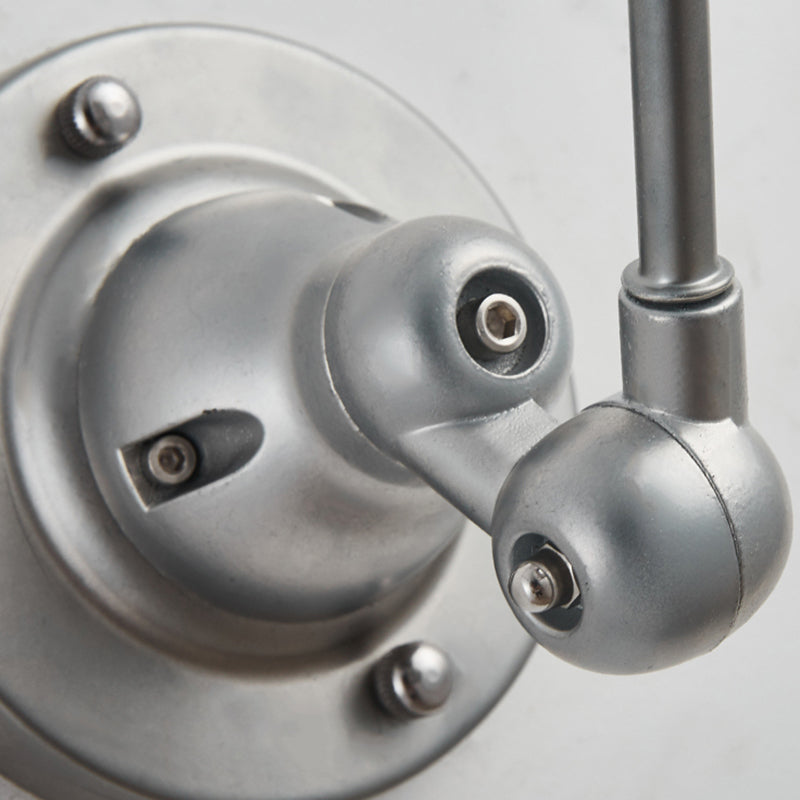 Silver Modern Wall Sconce Cone Shape Wall Light with Metal Shade for Living Room