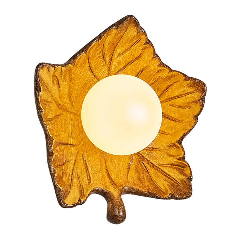 Modern Metal Wall Sconce Ball Shape Wall Light with Plastic Shade for Living Room