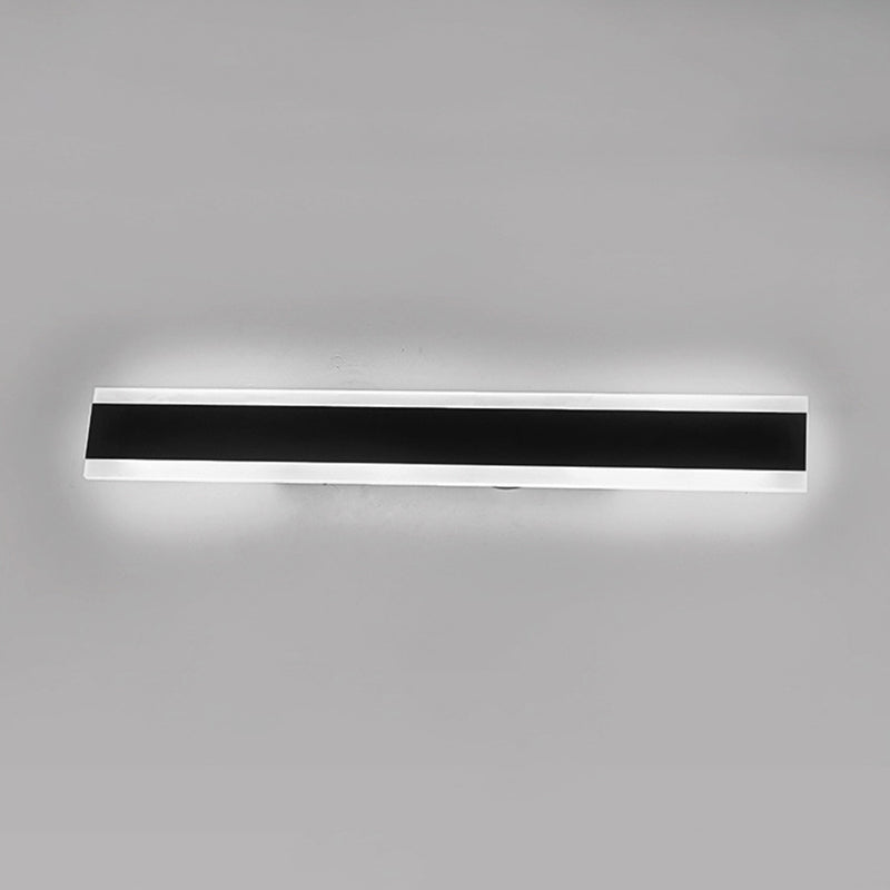 Linear Wall Lighting Modern Metal 1 Light Rustic Wall Sconces in Black