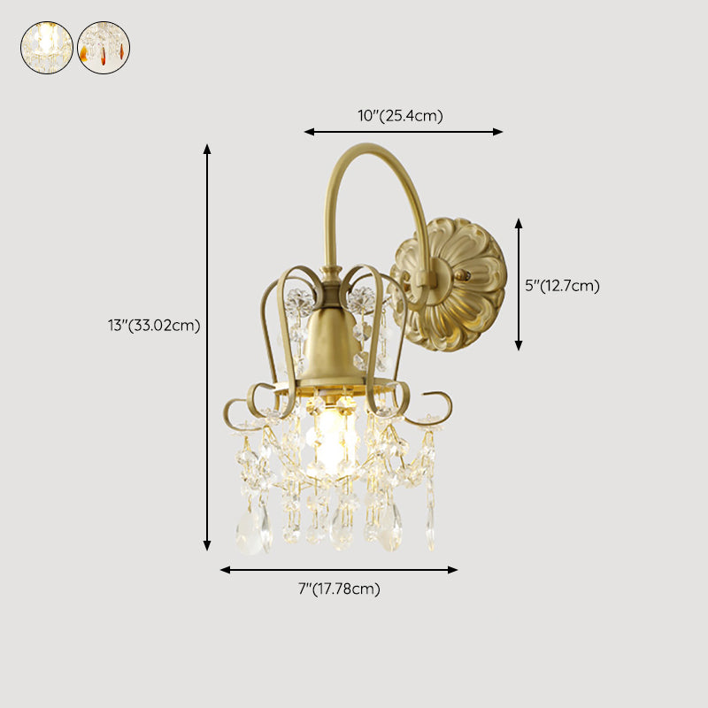 Unique Shape Metal Wall Lighting Modern Style 1 Light Wall Mounted Light