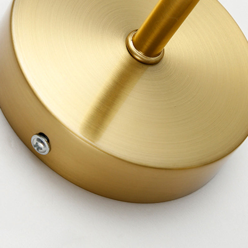 Contemporary Vanity Lighting Globe Glass Wall Light Fixture in White for Bathroom