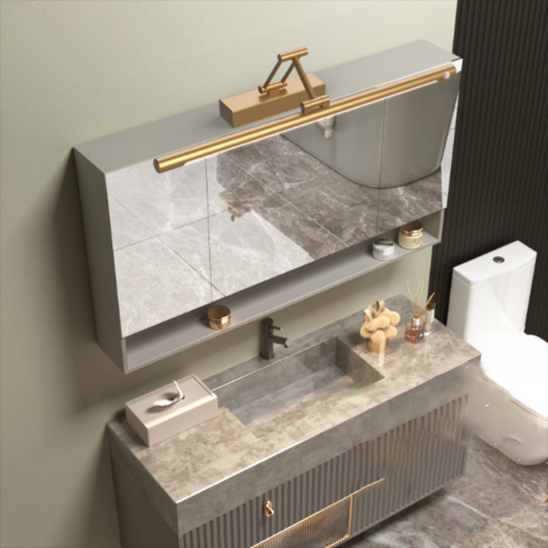 Minimalism Vanity Lighting Adjustable Wall Light Fixture with Metal for Bathroom