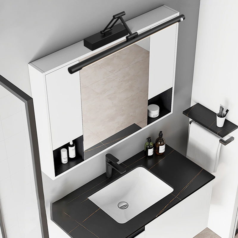 Minimalism Vanity Lighting Adjustable Wall Light Fixture with Metal for Bathroom