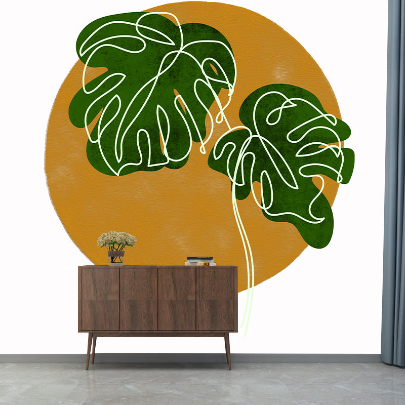 Illustration Mural Wallpaper Plant Decoration Living Room Wall Mural