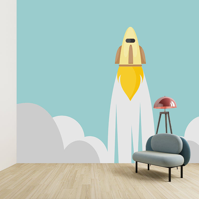Cartoon Universe Wallpaper Mildew Resistant Sleeping Room Wall Mural
