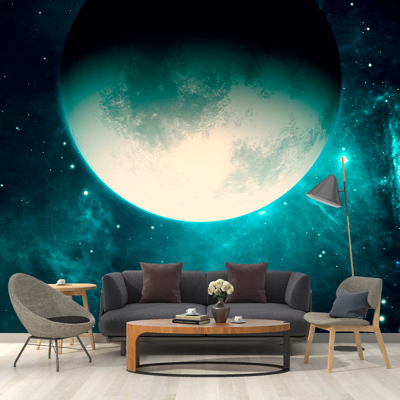 Cartoon Universe Wallpaper Mildew Resistant Sleeping Room Wall Mural