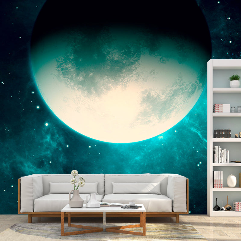 Cartoon Universe Wallpaper Mildew Resistant Sleeping Room Wall Mural