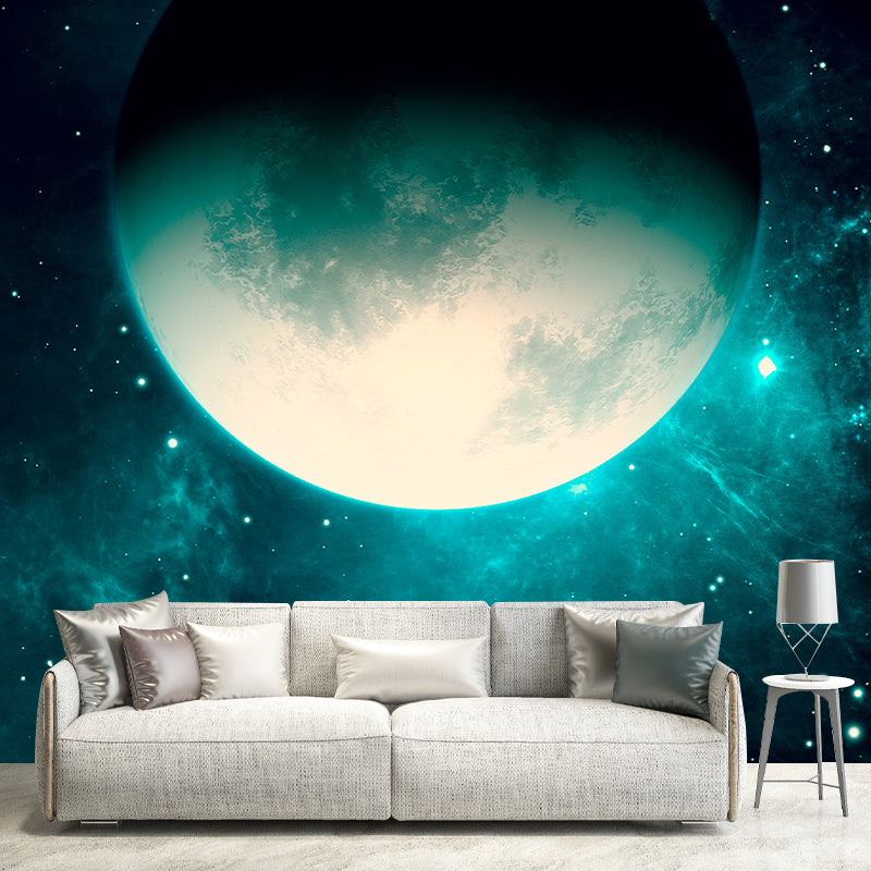 Cartoon Universe Wallpaper Mildew Resistant Sleeping Room Wall Mural
