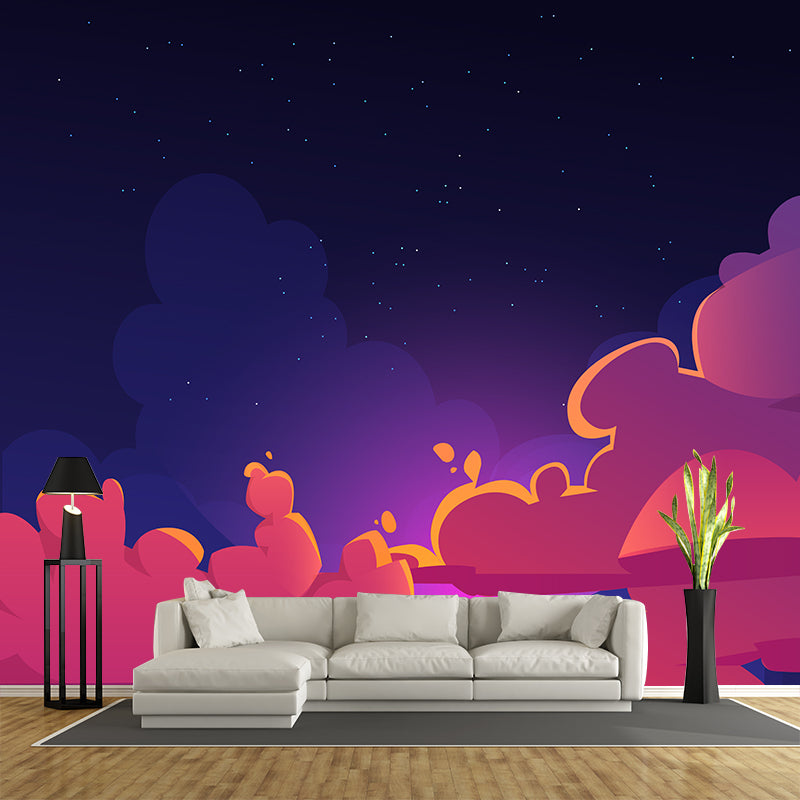 Abstract Style Illustration Wall Mural Wallpaper Sitting Room Wall Mural