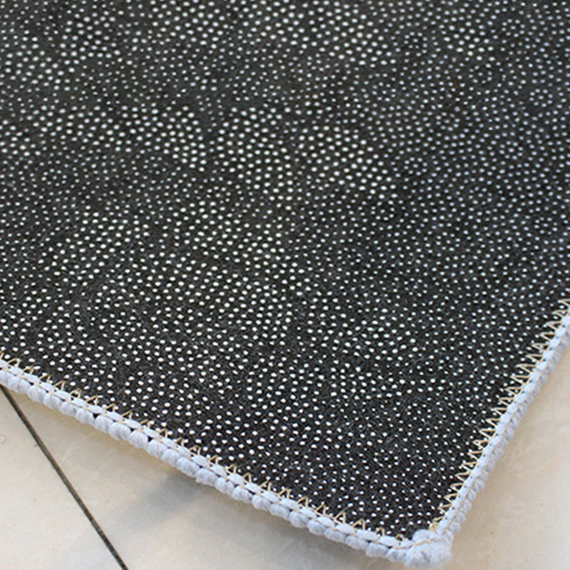 Blue Modern Rug Polyester Graphic Rug Washable Rug for Living Room