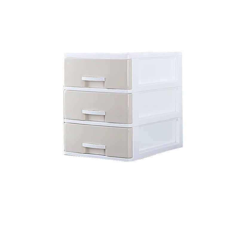 Vertical File Cabinet Plastic Modern Filing Cabinet with Drawers for Home Office