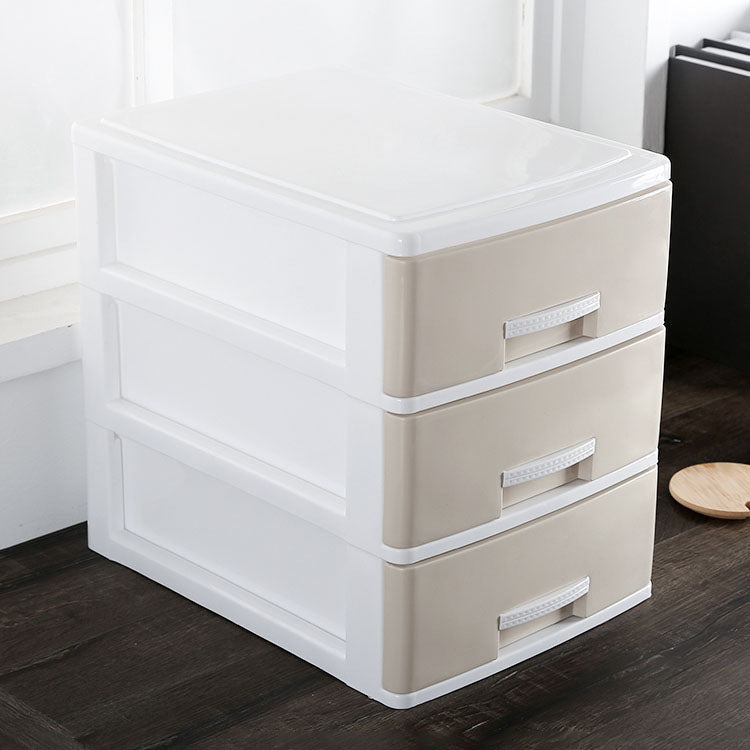 Vertical File Cabinet Plastic Modern Filing Cabinet with Drawers for Home Office