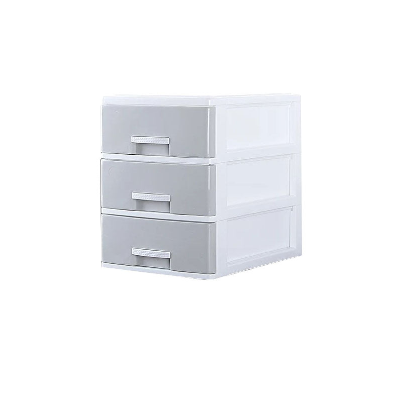 Vertical File Cabinet Plastic Modern Filing Cabinet with Drawers for Home Office