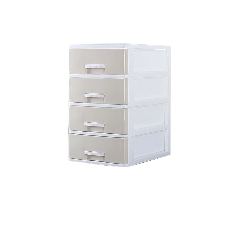 Vertical File Cabinet Plastic Modern Filing Cabinet with Drawers for Home Office