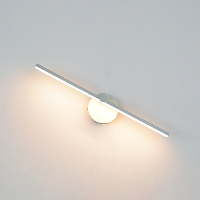 Linear Shape Vanity Lamp Modern Style Metal 1 Light Bath Light for Bathroom