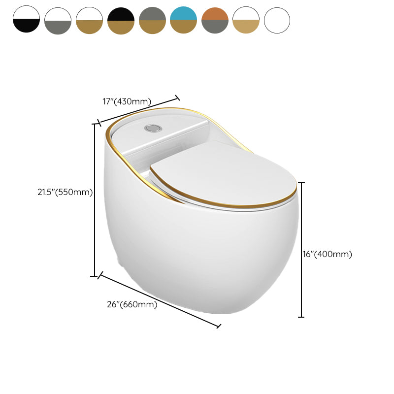 Modern Siphon Jet Flush Toilet One Piece Urine Toilet for Bathroom