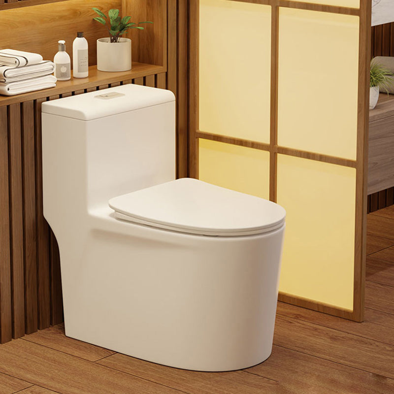 Contemporary Flush Toilet Floor Mounted Siphon Jet Toilet Bowl
