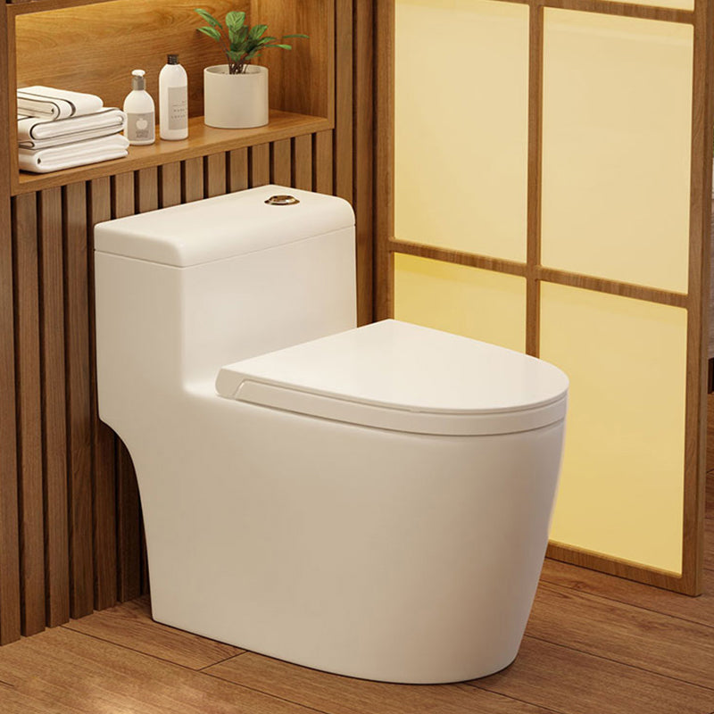 Contemporary Flush Toilet Floor Mounted Siphon Jet Toilet Bowl