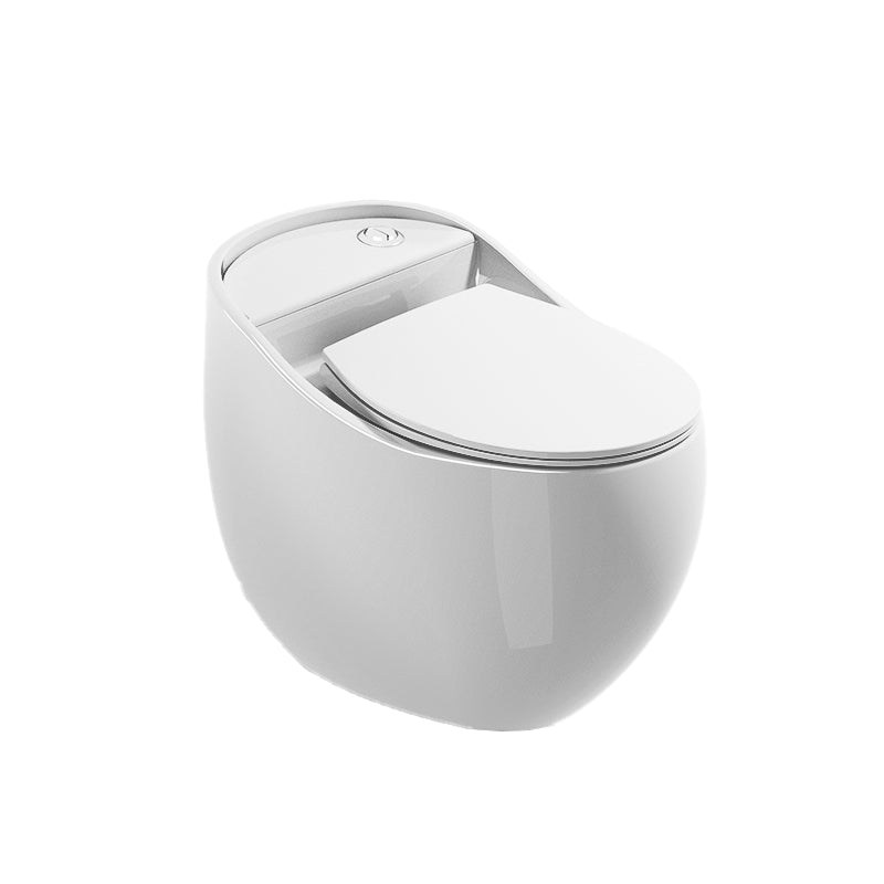 Contemporary Flush Toilet Floor Mounted Siphon Jet Porcelain Toilet