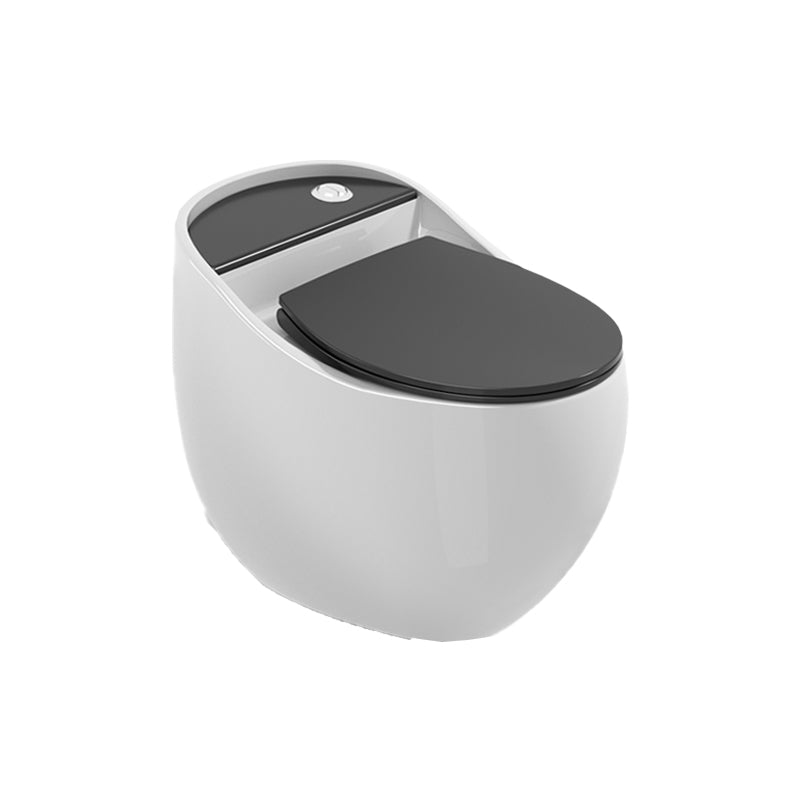 Contemporary Flush Toilet Floor Mounted Siphon Jet Porcelain Toilet