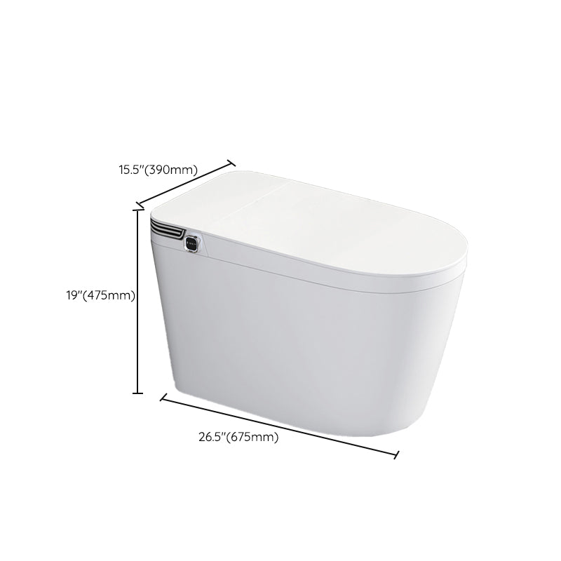 One Piece Toilet ABS Modern Toilet Floor Mounted Siphon Jet Toilet Bowl