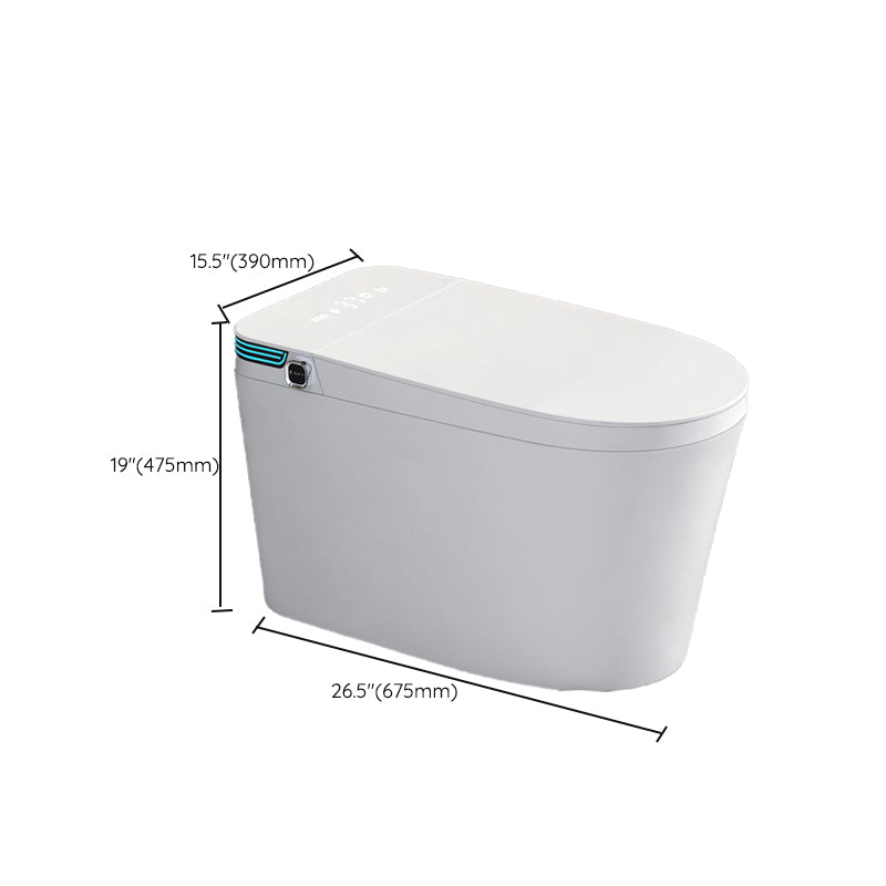 One Piece Toilet ABS Modern Toilet Floor Mounted Siphon Jet Toilet Bowl