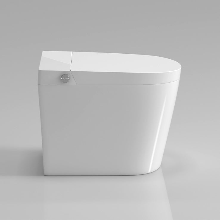 White Floor Standing Bidet Elongated Ceramic Floor Mount Bidet