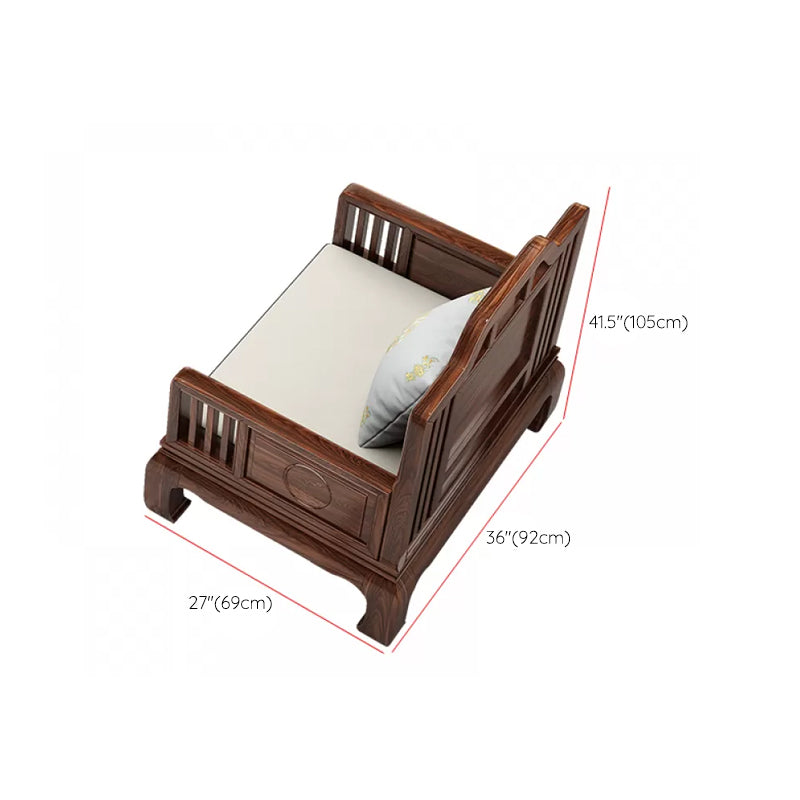 Scandinavian Sectional Sofas Solid Wood Brown Sectional Couch