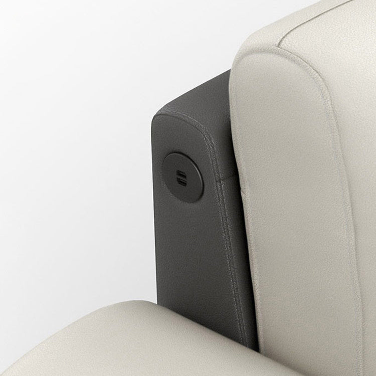 Blue L-Shape Sectional Sofas Leather Square Arm Sectional Couch