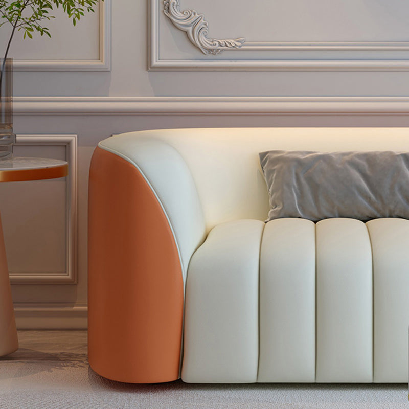 White Durable Sectional Sofas Solid Wood Sofa for Living Room