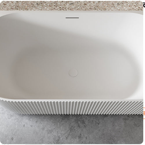 Antique Finish Soaking Bathtub Corner Modern Back to Wall Bath Tub
