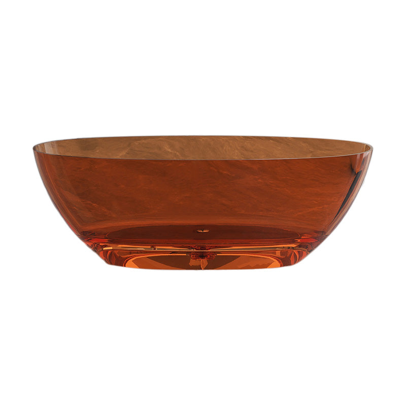 Antique Finish Soaking Bathtub Modern Stand Alone Oval Bath Tub