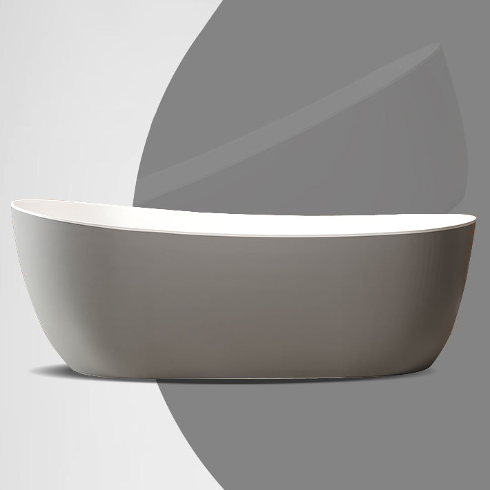 Modern Antique Finish Soaking Bathtub Stand Alone Oval Bath Tub