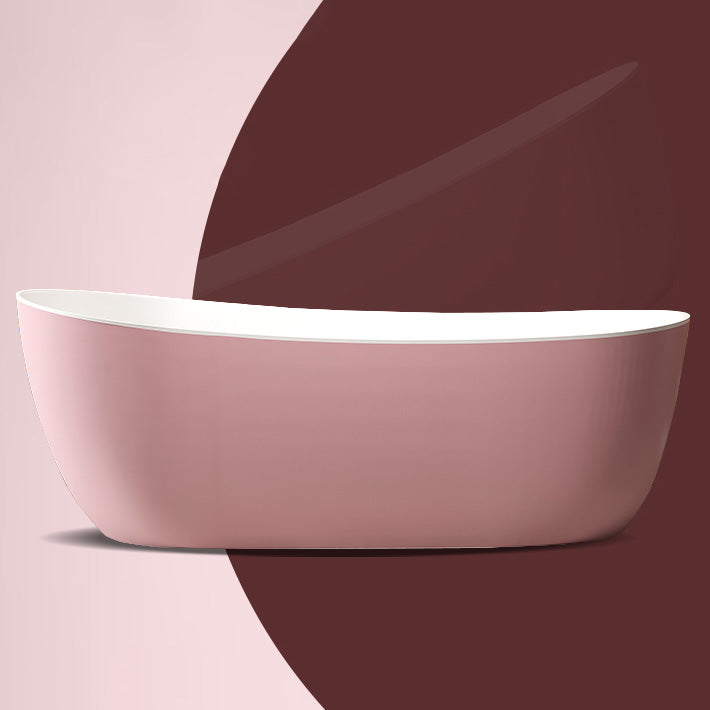 Modern Antique Finish Soaking Bathtub Stand Alone Oval Bath Tub