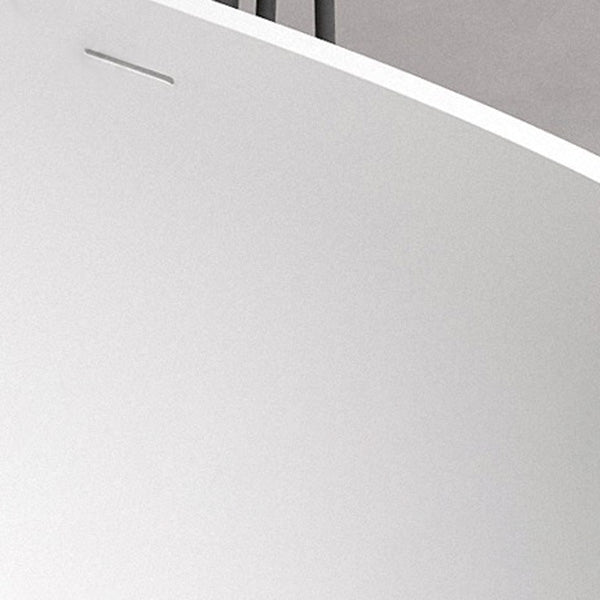 Modern Oval Bathtub Stand Alone Stand Alone Soaking Back to Wall Bath
