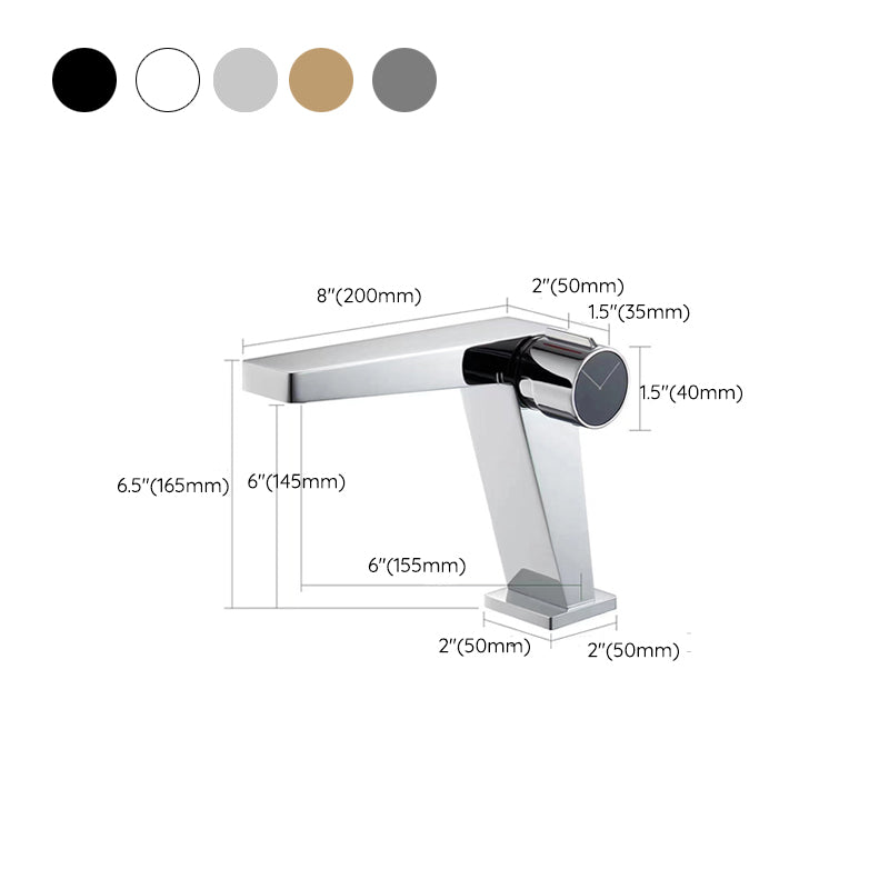 Contemporary Vessel Sink Faucet Knob Handle Bathroom Vessel Faucet