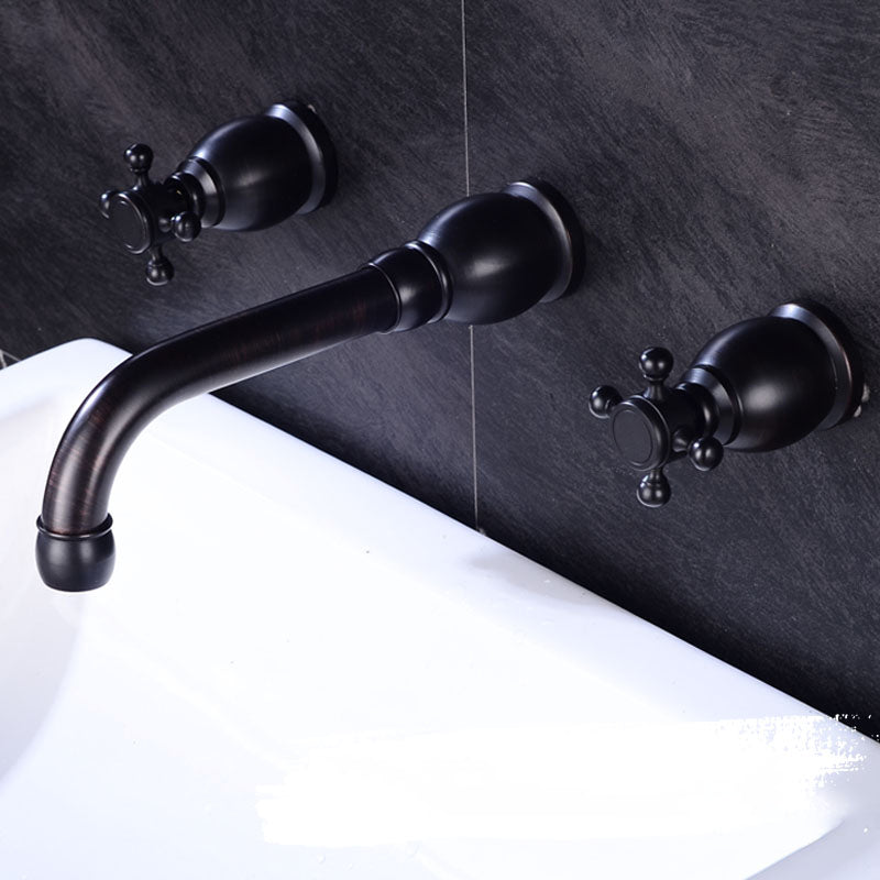 Widespread Bathroom Faucet 3 Holes Circular Vessel Sink Faucet