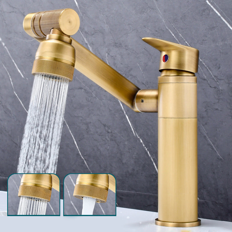 Luxury Vessel Faucet Swivel Spout High-Arc Single Handle Vessel Faucet