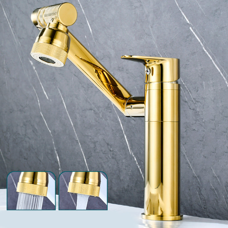 Luxury Vessel Faucet Swivel Spout High-Arc Single Handle Vessel Faucet