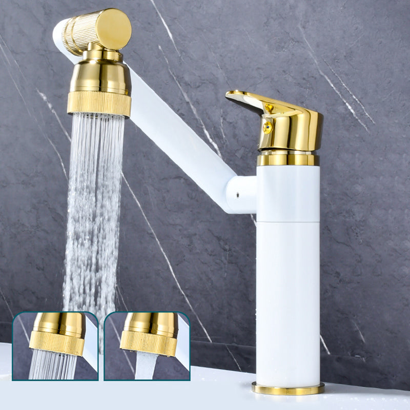 Luxury Vessel Faucet Swivel Spout High-Arc Single Handle Vessel Faucet