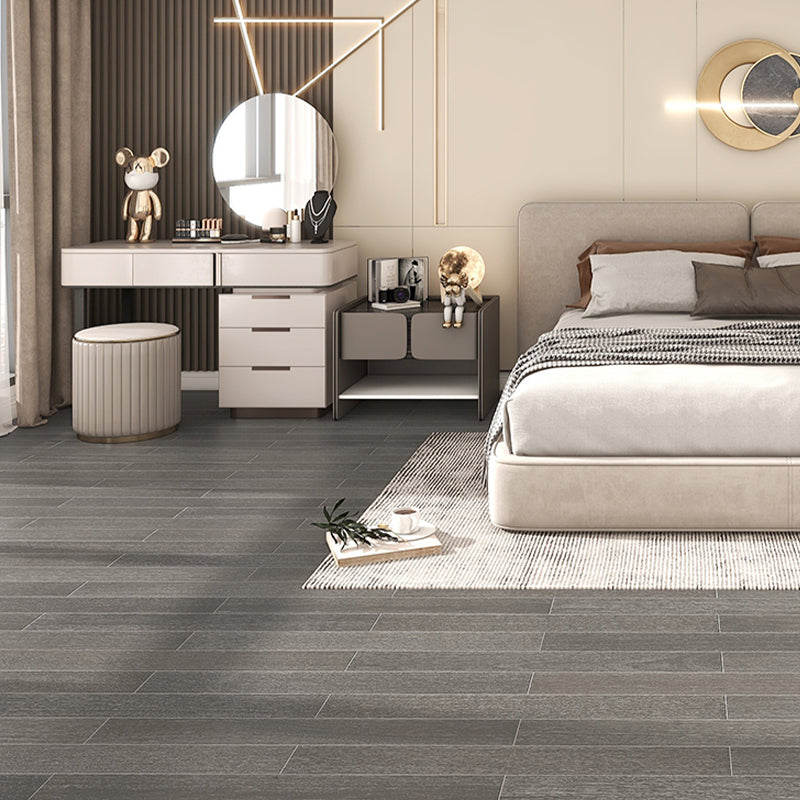 Contemporary Hardwood Deck Tiles Solid Wood Smooth Side Trim Piece