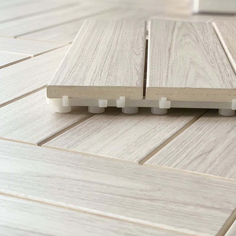 Floor Patio Square Stripe Composite Water-resistant Deck Plank